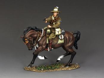 Image of Australian Mounted Sergeant firing Revolver--single mounted figure--RETIRED--LAST ONE!!