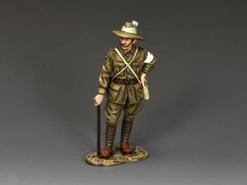Image of Australian Medic Standing with Cane--single figure--RETIRED.