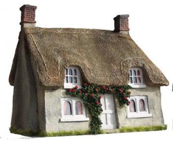 Thatched Cottage Facade--8 in. x 5 in. x 9 in.--TWO IN STOCK. Thatched Cottage Facade--8 in. x 5 in. x 9 in.--TWO IN STOCK. #3760