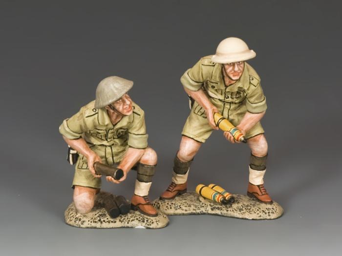 British 25 Pounder Field Gun Crew (Australian)--two figures--RETIRED. #1