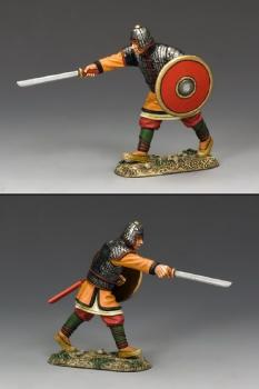 Image of Imperial Chinese Warrior Attacking with Sword--single figure