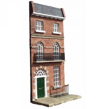 Georgian Terraced House Facade (BRICK)--5.5 in. x11.5 in. x 3 in.--AWAITING RESTOCK. Georgian Terraced House Facade (BRICK)--5.5 in. x11.5 in. x 3 in.--AWAITING RESTOCK. #3775