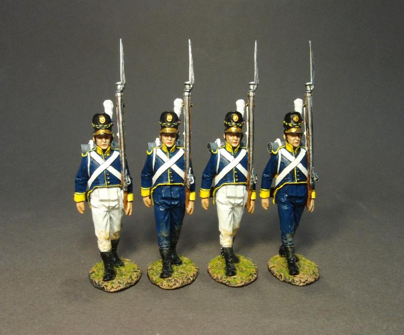4 Line Infantry Marching, Set#1, 21st Line Infantry Regiment, Portuguese Line Infantry, The Peninsular War--four figures--RETIRED--LAST TWO!! #1