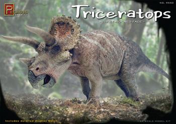 Triceratops (Three-Horned Face) Dinosaur--1:32 scale model kit #0