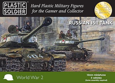 15mm Russian IS2 Tank (BLACK BOX)--contains five unassembled plastic tanks #1