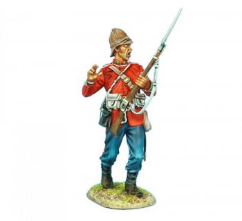 Image of British 24th Foot Yelling Falling Backwards--single figure--RETIRED LAST ONE!!