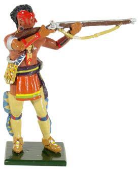 Image of Native American Warrior, Huron, Standing Firing No.2--single figure