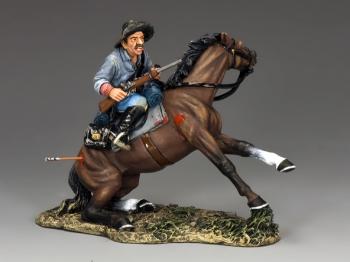 Taking a Fall!--Trooper Gets ready to fight on falling horse--single mounted(?!) figure--RETIRED--LAST ONE!! #2