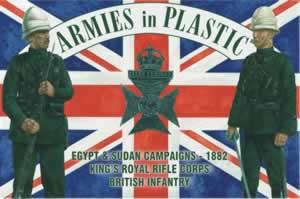 King's Royal Rifle Corps, British Infantry, Egypt & Sudan Campaigns, 1882--20 figures in 10 poses--Dark Green King's Royal Rifle Corps, British Infantry, Egypt & Sudan Campaigns, 1882--20 figures in 10 poses--Dark Green #438