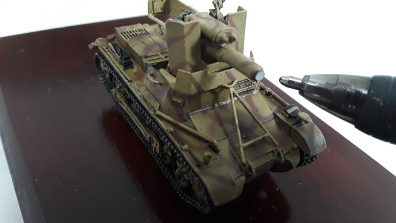 PzKpfw. I with 7cm PaK 40 Anti-Tank Gun--1:72nd scale diecast tank--DAMAGED #3