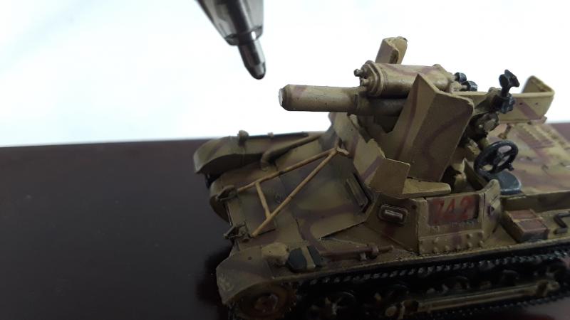 PzKpfw. I with 7cm PaK 40 Anti-Tank Gun--1:72nd scale diecast tank--DAMAGED #4