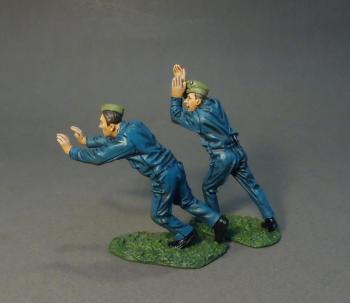 Two British Mechanics Pushing--two figures - LAST ONE!  Two British Mechanics Pushing--two figures - LAST ONE!  #31390