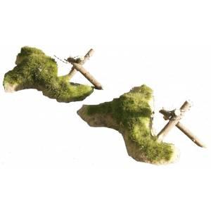 Pair of Small Dunes with Barbed Wire--RETIRED--LAST ONE!! Pair of Small Dunes with Barbed Wire--RETIRED--LAST ONE!! #3980