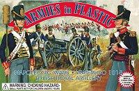 British Royal Artillery, Waterloo, 1815--5 Man Crew in Dark Blue & Cannon in Blue/Grey British Royal Artillery, Waterloo, 1815--5 Man Crew in Dark Blue & Cannon in Blue/Grey #444