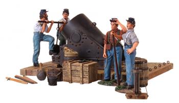 Image of American Civil War Union 13 Inch Mortar and 4 Man Crew--Ltd. Edition