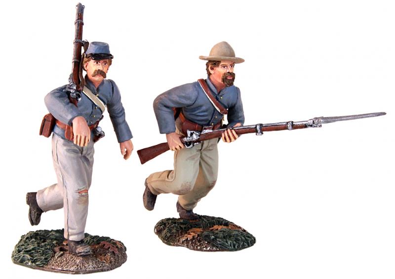 At the Double Quick--Confederate Charging Set--two figures #1