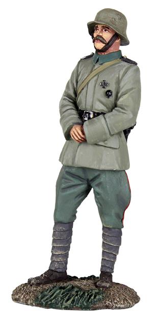 1916-18 German Infantry Officer Standing with Hands Clasped in Front--Single Figure #1