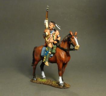 Image of Mounted Woodland Indian (A), The Raid on St. Francis--single mounted figure