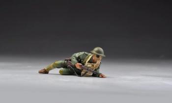 Crouching Doughboy Ready Wearing Gas Mask--single figure--RETIRED--LAST ONE!! Crouching Doughboy Ready Wearing Gas Mask--single figure--RETIRED--LAST ONE!! #31711