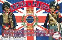 King's German Legion Horse Artillery, Waterloo, 1815--5 Man Crew in Medium Blue & Cannon in Blue/Grey King's German Legion Horse Artillery, Waterloo, 1815--5 Man Crew in Medium Blue & Cannon in Blue/Grey #447