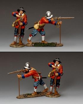 King & Country Soldiers PNM010 Pike and Musket Advancing Musketeer 1/30 Scale for sale online 
