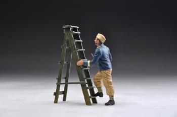 Image of Luftwaffe Mechanic with Ladder--RETIRED--LAST TWO!!