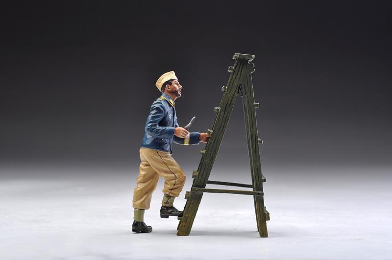 Luftwaffe Mechanic with Ladder--RETIRED--LAST TWO!! #2