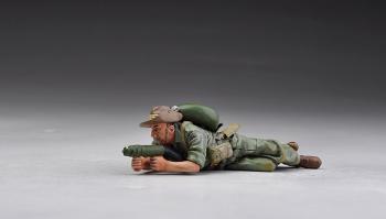 Image of Allied Soldier with Lifebuoy Flamethrower--single figure--RETIRED--LAST THREE!!