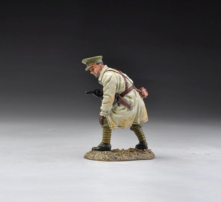 British Officer in Trench coat with pistol (Autumn, Western Front, 1914)--single figure--RETIRED--LAST ONE!! #1