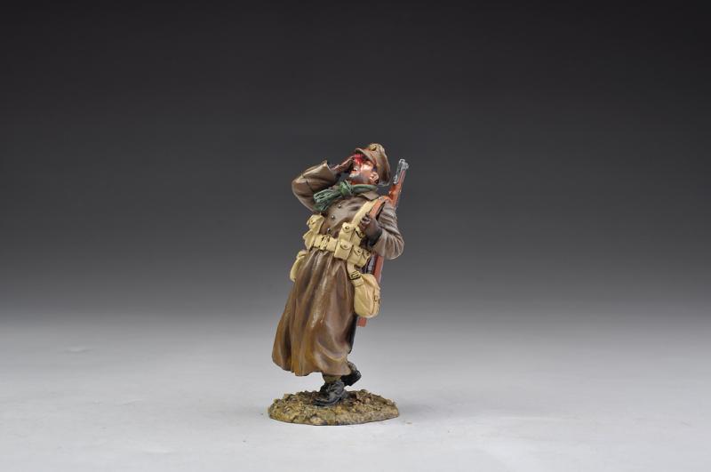 British Tommy casualty in greatcoat (Autumn, Western Front, 1914)--single figure--RETIRED--LAST THREE!! #1