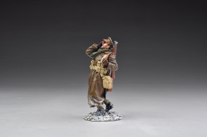 British Tommy casualty in greatcoat (Winter 1914/1919)--single figure--RETIRED--LAST TWO!! #1