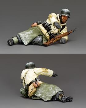 Image of Lying Pointing German Rifleman--single figure--RETIRED.