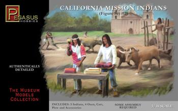 California Mission Indians Figure Set #2 (1:48 scale)--includes 5 Indians, 4 oxen, cart, plow, and accessories California Mission Indians Figure Set #2 (1:48 scale)--includes 5 Indians, 4 oxen, cart, plow, and accessories #32134