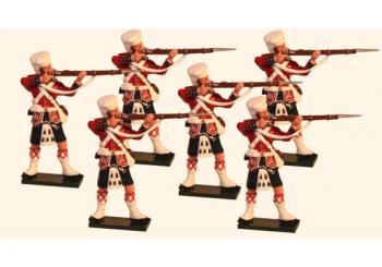 Image of 42nd Black Watch Highlanders Standing Firing, The Indian Mutiny of 1857--six Standing Firing, Black Watch Regiment