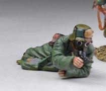 German Officer in Gas Mask and Helmet Lying Prone--single figure--RETIRED--LAST ONE!  German Officer in Gas Mask and Helmet Lying Prone--single figure--RETIRED--LAST ONE!  #32547