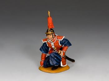 Image of Kneeling Imperial Chinese Officer Reporting--single figure