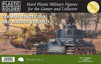 15mm Panzer 38T and Marder options (makes 5 models w/Crews) #1