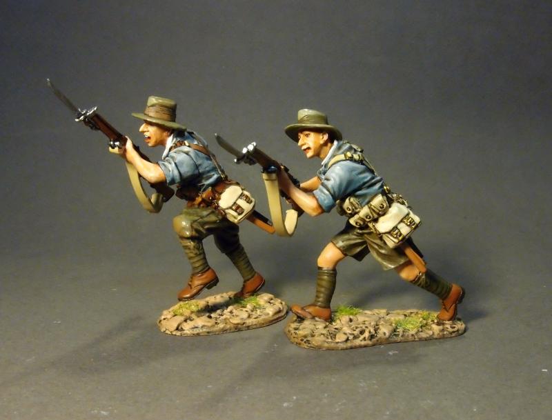 ANZAC's Charging (blue shirts), Battle of Gallipoli 1915--two figures--RETIRED--LAST ONE!! #1