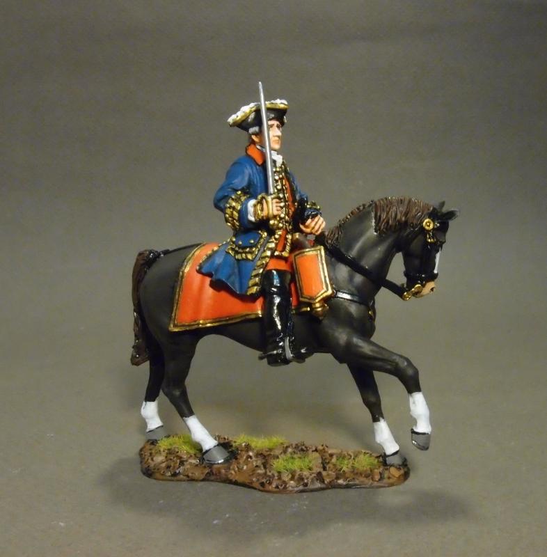 Ltn. Col. Étienne-Guillaume de Senezergues, Regiment de La Sarre--single mounted figure--RETIRED--LAST THREE!! #2