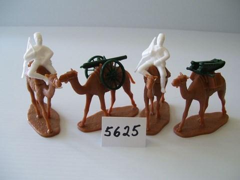 Egyptian Camel Corps, Egypt & Sudan 1882, Summer Dress--2 Men Mounted & 2 camels with screw gun #1
