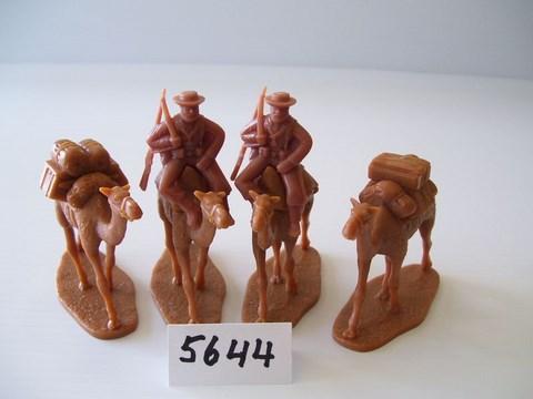 British Naval Brigade Camel Corps, Egypt & Sudan 1882, Khaki Dress--2 Men Mounted & 2 pack camels #1