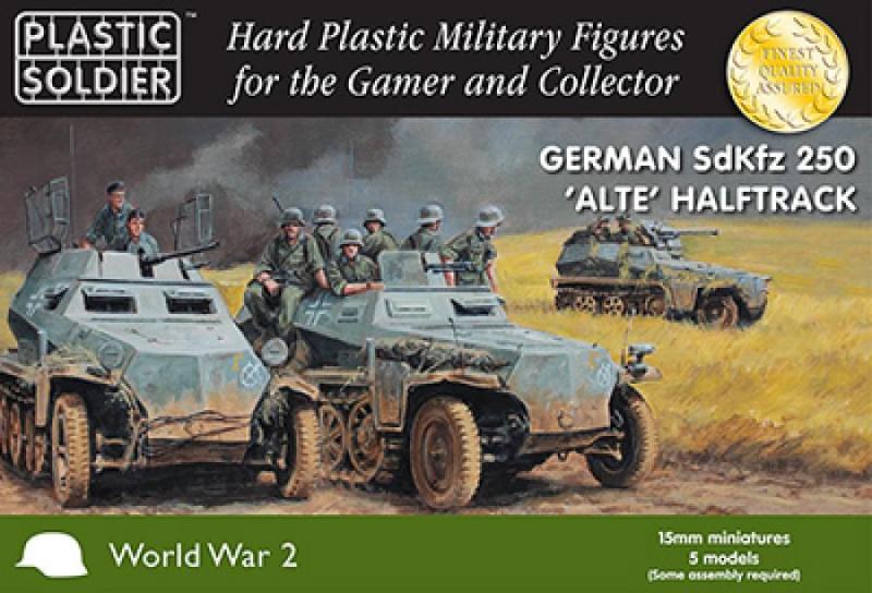 15mm WW2 German SdKfz 250 alte Halftrackw/ Variants makes 5 #1