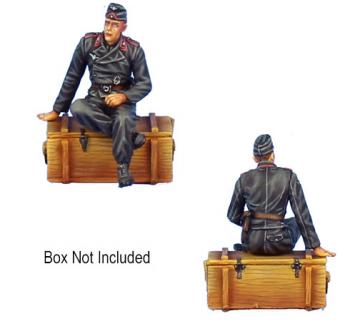 Image of Seated German Tank Crew--single figure--RETIRED--LAST ONE!!