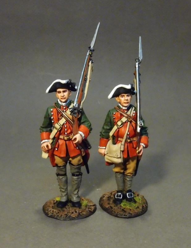 Two Line Infantry At Attention The Pennsylvanian Provincial Regiment