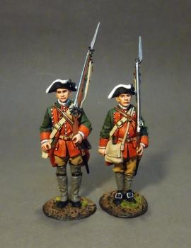 Image of Two Line Infantry At Attention, The Pennsylvanian Provincial Regiment, The Raid on St. Francis, 1759--two figures.RETIRED--LAST ONE!!