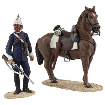 Image of Natal Carbineer Dismounted No.1--single figure and horse