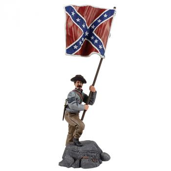 Image of Confederate 15th Alabama Flagbearer, Gettysburg, 1863--single figure--RETIRED