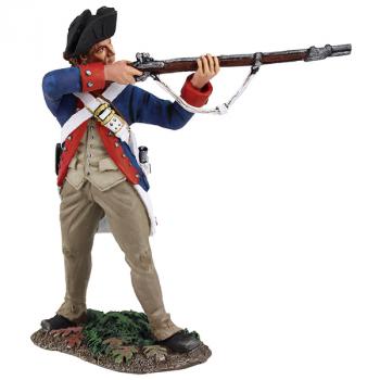 Image of Continental Line/1st American Regiment Standing Firing, 1777-1787--single figure
