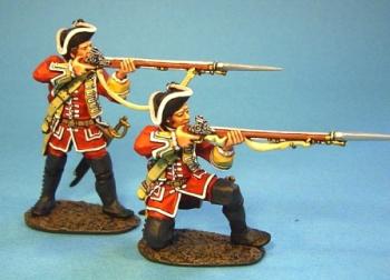 Image of 28th Regiment of Foot Firing Line #1--two figures--RETIRED.