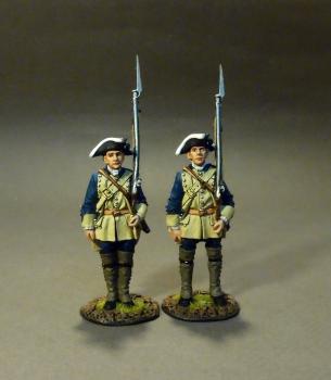 Two Line Infantry At Attention 2, The South Carolina Provincial Regiment (The Buffs), The Raid on St. Francis, 1759--two figures--RETIRED--LAST TWO!! Two Line Infantry At Attention 2, The South Carolina Provincial Regiment (The Buffs), The Raid on St. Francis, 1759--two figures--RETIRED--LAST TWO!! #33493